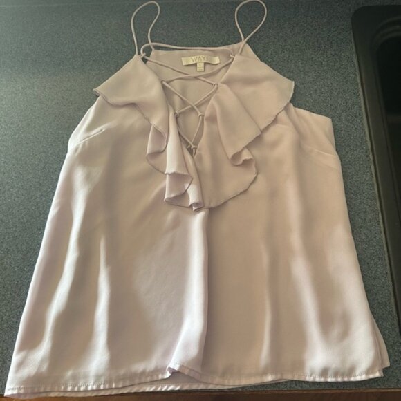 Size large WAYF lavender ruffle cami 💜 - Picture 1 of 3